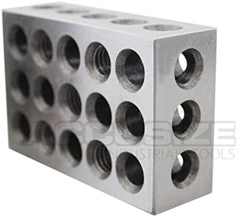 مجموعة مكعبات 1-2-3 فائقة الدقة من Accusize Industrial Tools مع برغي في صندوق بلاستيكي، Eg02-0408 in Kuwait