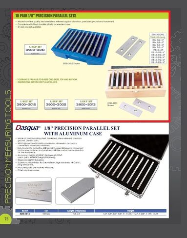 HHIP 3900-3002 1/8 x 4 "10 أزواج مجموعة متوازية دقيقة in Kuwait