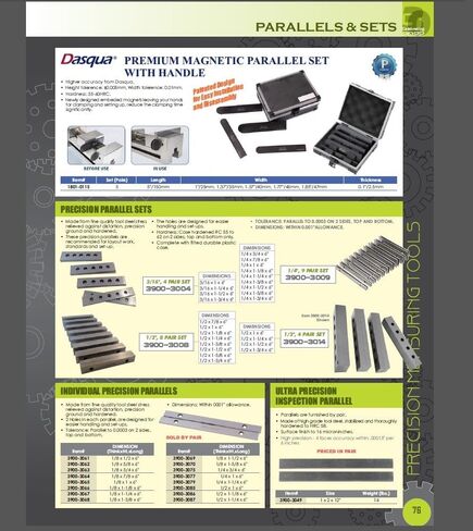 HHIP 3900-3002 1/8 x 4 "10 أزواج مجموعة متوازية دقيقة in Kuwait