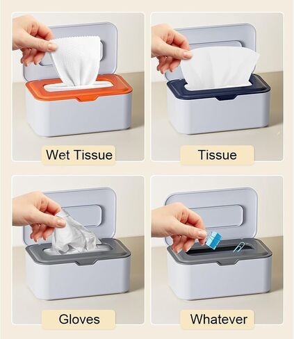 Face Mask Dispenser Box Holder Storage Box. High Clarity Mask Case With Cover For Storing And Dispensing Personal Face Masks (Clear) in Saudi Arabia