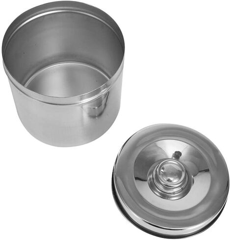 Dental Supplies Dressing Cotton Box Iodophor Gauze Container Stainless Steel Storage Jar[12cm], Stainless Steel Ointment Jar Sundry JarsExamination Supplies-Consumables in Saudi Arabia