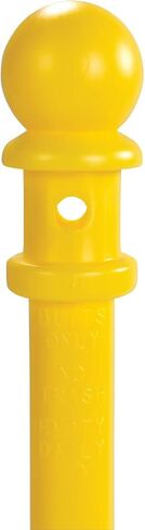 Eagle 1205 Galvanized Steel Poly Tube Cigarette Butt Receptacle, 5 Gallon Capacity, 40" Height, 12" Diameter, Yellow in Saudi Arabia