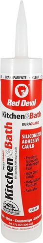 Red Devil 0405 Duraguard Kitchen & Bath مادة عازلة من الأكريليك السيليكوني، 5.5 أونصة، أبيض in Saudi Arabia