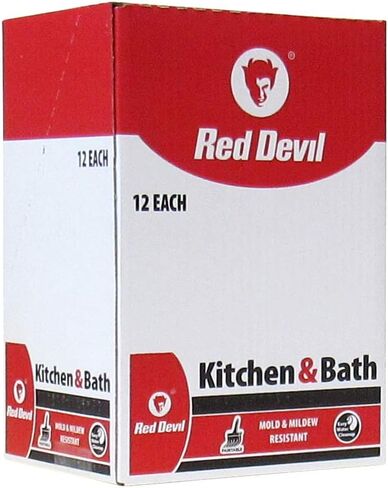 Red Devil 0405 Duraguard Kitchen & Bath مادة عازلة من الأكريليك السيليكوني، 5.5 أونصة، أبيض in Saudi Arabia