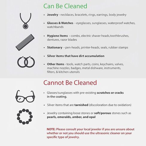 منظف ​​المجوهرات الاحترافي بالموجات فوق الصوتية من ماجناسونيك مع مؤقت رقمي وخزان من الفولاذ المقاوم للصدأ 20 زد للنظارات والخواتم والأقراط والعملات المعدنية والأدوات وأطقم الأسنان وأدوات النظافة (MGUC500) in Kuwait