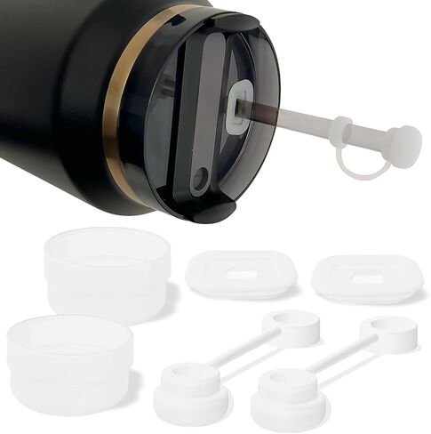 MIMORE Spill Stopper for Stanley 40oz 2.0-6 Pieces Leak Stopper Compatible with Quencher 1.0 & H2.0 20oz, 30oz, 40oz, 64oz Stanley Spill Stopper (Clear) in Saudi Arabia