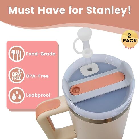 MIMORE Spill Stopper for Stanley 40oz 2.0-6 Pieces Leak Stopper Compatible with Quencher 1.0 & H2.0 20oz, 30oz, 40oz, 64oz Stanley Spill Stopper (Clear) in Saudi Arabia