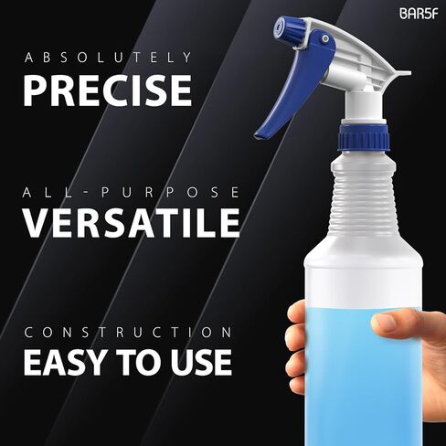 رشاشات بديلة Bar5F مكونة من قطعتين لزجاجات 16 أونصة أو 24 أونصة أو 32 أونصة، مقاومة للماء والمواد الكيميائية (عبوة من قطعتين، سلسلة T (أزرق)) in Kuwait