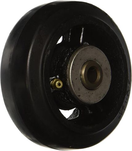 RIR-0415-06 عجلة مطاطية مقاس 4 بوصة × 1-1/2 مع محمل أسطواني لمحور 1/2 بوصة، سعة 250 رطل in Kuwait