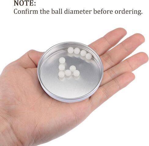 10pcs Precision Balls - [7mm] PA Nylon for Bearings Valves Use, Solid in Saudi Arabia