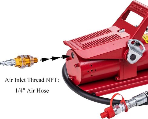 Taixinhyd Air Hydraulic Pump 10,000 PSI 10 Ton Porta Power Hydraulic Air Foot Pump Control Lift with Air Line Lubricator Hose in Saudi Arabia