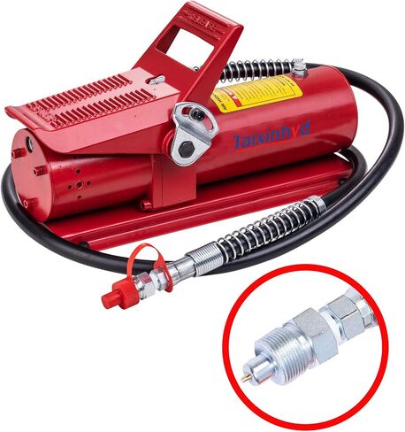 Taixinhyd Air Hydraulic Pump 10,000 PSI 10 Ton Porta Power Hydraulic Air Foot Pump Control Lift with Air Line Lubricator Hose in Saudi Arabia