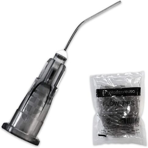 200 18 Gauge Pink Dental Pre Bent Flow Dispensing Needle Etch Tips, 2 Bags in Saudi Arabia