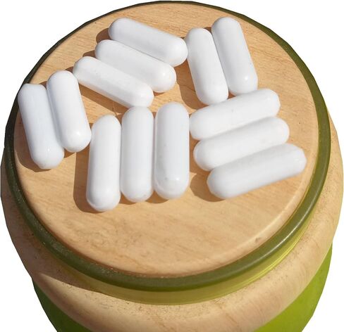 محرك مغناطيسي قضيب تحريك خلاط مغناطيسي PTFE (5 × 15 ملم، شكل اسطوانة، 10 قطع) in Kuwait
