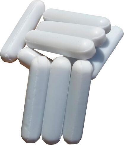 محرك مغناطيسي قضيب تحريك خلاط مغناطيسي PTFE (5 × 15 ملم، شكل اسطوانة، 10 قطع) in Kuwait