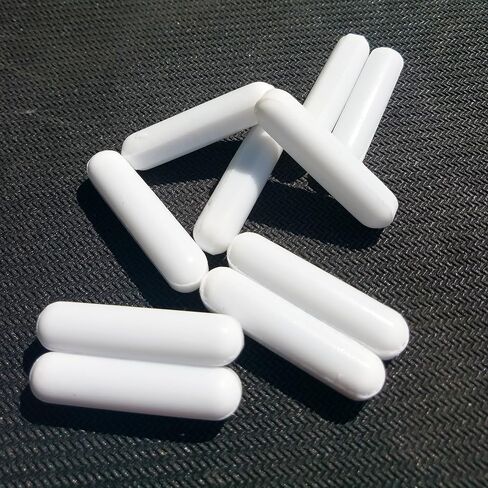 محرك مغناطيسي قضيب تحريك خلاط مغناطيسي PTFE (5 × 15 ملم، شكل اسطوانة، 10 قطع) in Kuwait
