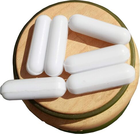 محرك مغناطيسي قضيب تحريك خلاط مغناطيسي PTFE (5 × 15 ملم، شكل اسطوانة، 10 قطع) in Kuwait