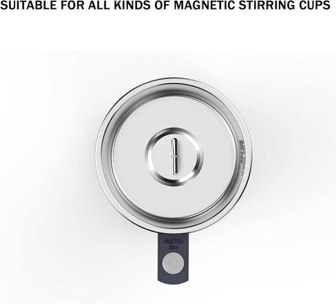 قضيب تحريك مغناطيسي من الفولاذ المقاوم للصدأ قضيب تحريك مغناطيسي ذاتي التحريك القدح بار خلط ذاتي لكوب القهوة مغناطيس مناسب لكوب التحريك الذاتي (قطعتان) in Kuwait