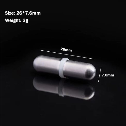 قضيب تحريك مغناطيسي من الفولاذ المقاوم للصدأ قضيب تحريك مغناطيسي ذاتي التحريك القدح بار خلط ذاتي لكوب القهوة مغناطيس مناسب لكوب التحريك الذاتي (قطعتان) in Kuwait