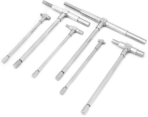 مجموعة قياس تلسكوبي، 6 قطع/مجموعة قياس تلسكوبي 8-150 ملم أدوات قياس القطر الداخلي قابلة للتعديل in Kuwait