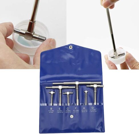 مجموعة قياس تلسكوبي، 6 قطع/مجموعة قياس تلسكوبي 8-150 ملم أدوات قياس القطر الداخلي قابلة للتعديل in Kuwait