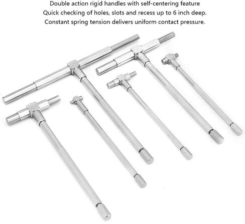 مجموعة قياس تلسكوبي، 6 قطع/مجموعة قياس تلسكوبي 8-150 ملم أدوات قياس القطر الداخلي قابلة للتعديل in Kuwait