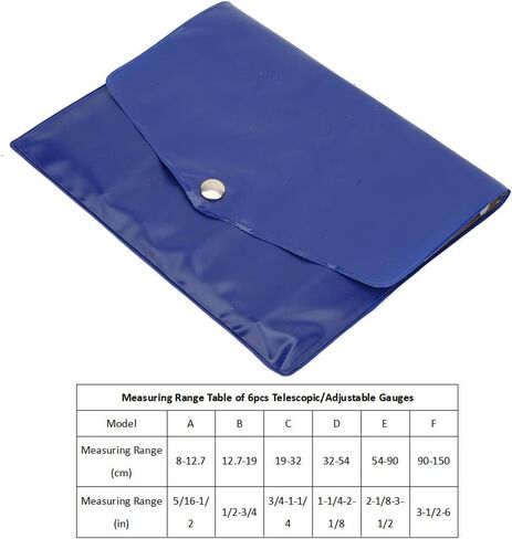 مجموعة قياس تلسكوبي، 6 قطع/مجموعة قياس تلسكوبي 8-150 ملم أدوات قياس القطر الداخلي قابلة للتعديل in Kuwait