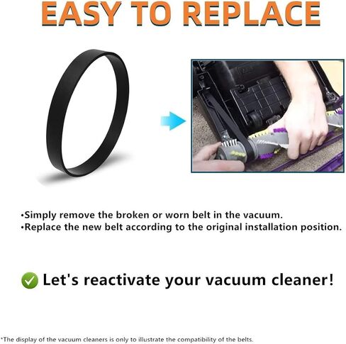 أحزمة بديلة لطراز بيسيل 7/9/10 P/N 3031120 PowerForce Helix Powerlifter Cleanview Swivel Rewind Pet مكنسة كهربائية، استبدال الأجزاء 2031093 32074 3031123 1604129 (عبوة من قطعتين) in Kuwait