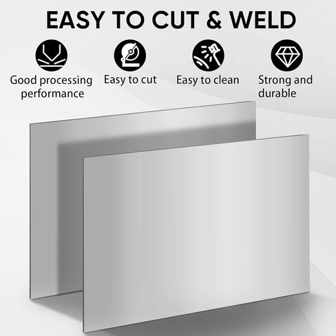 4 قطعة 18 مقياس لوحة معدنية 9 "x 12" صفائح الفولاذ المعدنية المدرفلة على البارد ألواح فولاذية قابلة للحام الصفائح المعدنية للحام الصناعية لتقوم بها بنفسك الاستخدام in Kuwait