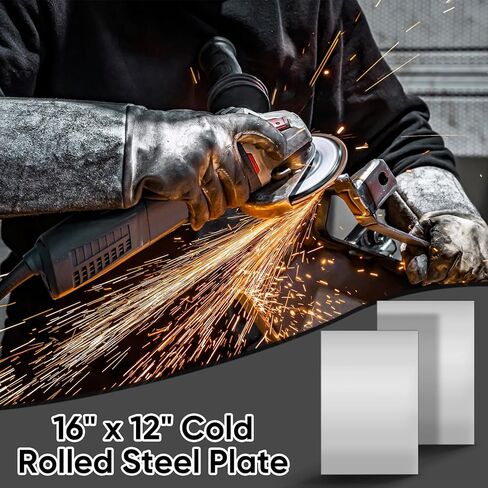 2 قطعة 18 مقياس لوحة معدنية 16 "x 12" صفائح الفولاذ المعدنية المدرفلة على البارد ألواح فولاذية قابلة للحام الصفائح المعدنية للحام الصناعية لتقوم بها بنفسك الاستخدام in Kuwait