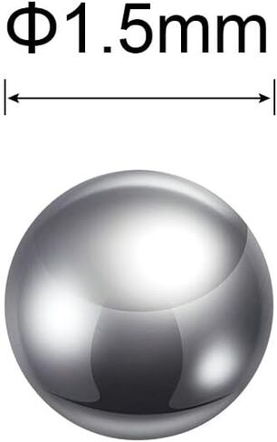 uxcell 0.5mm Bearing Balls 304 Stainless Steel G100 Precision Balls 5000pcs in Kuwait