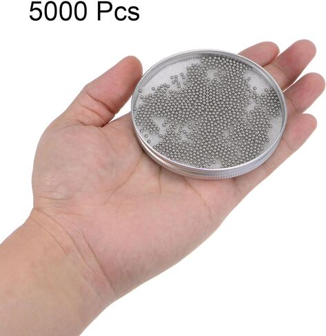 uxcell 0.5mm Bearing Balls 304 Stainless Steel G100 Precision Balls 5000pcs in Kuwait