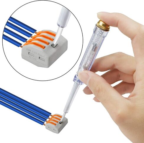 115 PCS Lever Wire Connectors Nuts Kit with Bases&Screws 28-12 AWG, Electrical Connectors 2/3/4/5 Conductor Combination, Compact Splicing Wire Connectors, Quick Disconnect Wire Splice Connectors in Saudi Arabia