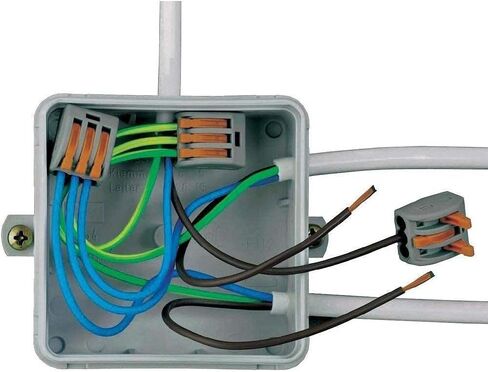 115 PCS Lever Wire Connectors Nuts Kit with Bases&Screws 28-12 AWG, Electrical Connectors 2/3/4/5 Conductor Combination, Compact Splicing Wire Connectors, Quick Disconnect Wire Splice Connectors in Saudi Arabia