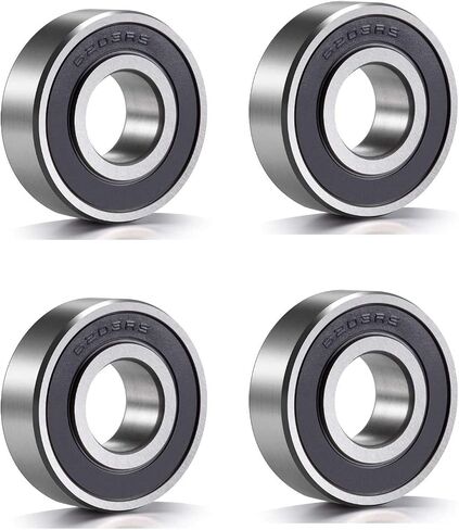 6203-RS Sealed Bearing - 17x40x12 - Lubricated - Chrome Steel (4 PCS) in Saudi Arabia