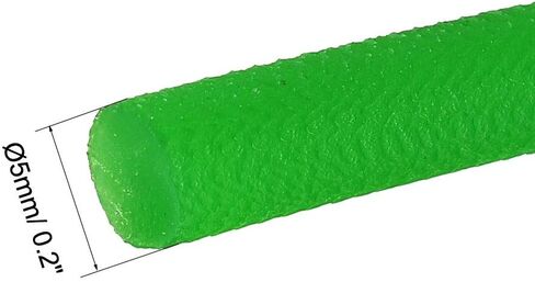 uxcell 16ft 5mm PU Transmission Round Belt High-Performance Urethane Belting Green for Conveyor Bonding Machine Dryer in Kuwait