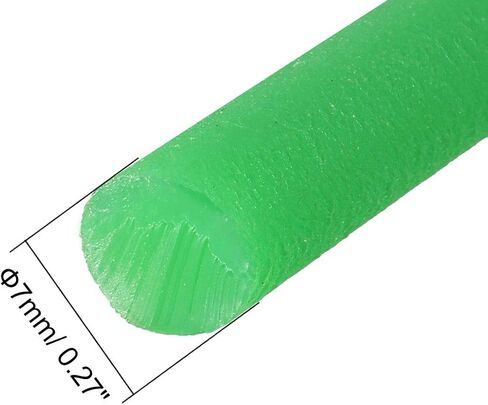 uxcell 16ft 5mm PU Transmission Round Belt High-Performance Urethane Belting Green for Conveyor Bonding Machine Dryer in Kuwait
