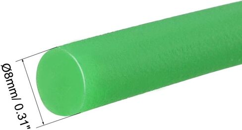 uxcell 16ft 5mm PU Transmission Round Belt High-Performance Urethane Belting Green for Conveyor Bonding Machine Dryer in Kuwait