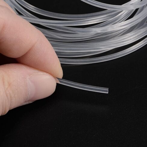 Polyurethane Round Belts 2mm Dia 16.4ft(5 Meters) Length Smooth Surface PU Urethane Belt for Drive Transmission, White in Kuwait