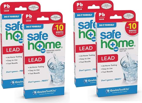 Safe Home® DIY Lead in Drinking Water Test Kit – at Home Testing for Lead in City Water or Well Water – Detection to 5ppb – 10 Minute Test – Single Pack in Kuwait