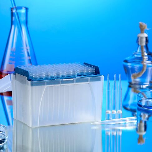Pipette Tips Universal Non-Filter Pipettor Tips 1000ul with Box DNase/RNase Free 96 Tips/Rack Pk x 10 Racks (960 Tips) in Kuwait