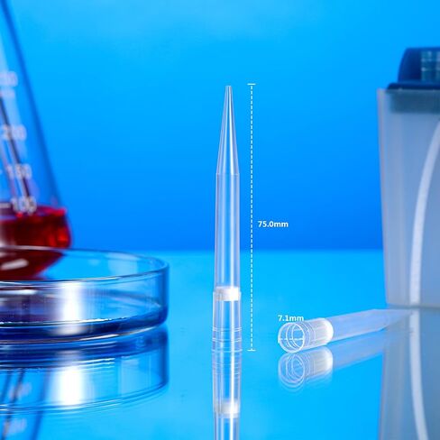 Pipette Tips Universal Non-Filter Pipettor Tips 1000ul with Box DNase/RNase Free 96 Tips/Rack Pk x 10 Racks (960 Tips) in Kuwait