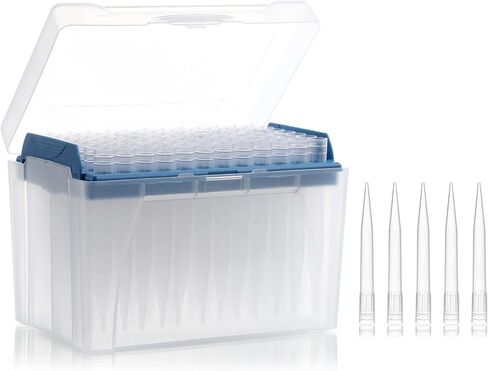 Pipette Tips Universal Non-Filter Pipettor Tips 1000ul with Box DNase/RNase Free 96 Tips/Rack Pk x 10 Racks (960 Tips) in Kuwait