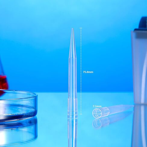 Pipette Tips Universal Non-Filter Pipettor Tips 1000ul with Box DNase/RNase Free 96 Tips/Rack Pk x 10 Racks (960 Tips) in Kuwait