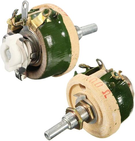 YXQ 25 واط 300 أوم المقاوم السيراميك ريوستات الكبح قابل للتعديل المقاومات Wirewound الجهد مع مقبض in Saudi Arabia