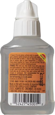 Gorilla Clear Glue, 1.75 ounce Bottle, Clear (Pack of 1) in Saudi Arabia