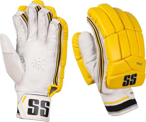 قفازات الضرب SS Cricket Legend Limited Edition للرجال، اليد اليمنى (الألوان: أزرق، أحمر، أسود، أبيض، أخضر) in Kuwait