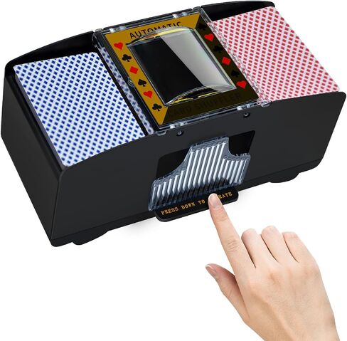 Card shuffler 2 Deck, Battery Operated Automatic Card shuffler, Card Shuffler for Home Card Game,UNO, Travel,Skip-Bo, Phase 10,Texas Hold'em in Saudi Arabia