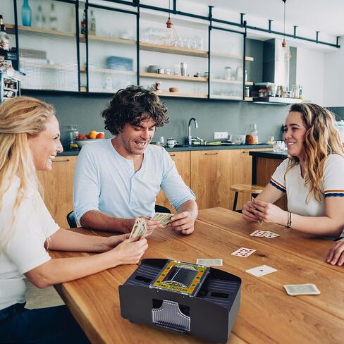 Card shuffler 2 Deck, Battery Operated Automatic Card shuffler, Card Shuffler for Home Card Game,UNO, Travel,Skip-Bo, Phase 10,Texas Hold'em in Saudi Arabia