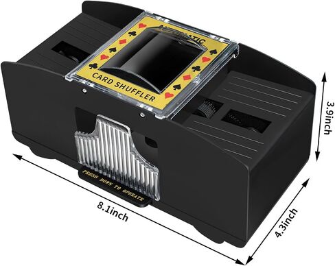 Card shuffler 2 Deck, Battery Operated Automatic Card shuffler, Card Shuffler for Home Card Game,UNO, Travel,Skip-Bo, Phase 10,Texas Hold'em in Saudi Arabia